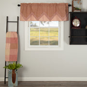 Sawyer Mill Red Valance Layered 20x60