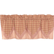 Sawyer Mill Red Valance Layered 20x60