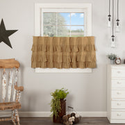 Simple Life Flax Khaki Ruffled Tier Set of 2 L24xW36