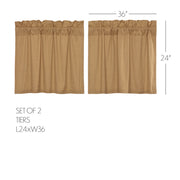 Simple Life Flax Khaki Tier Set of 2 L24xW36