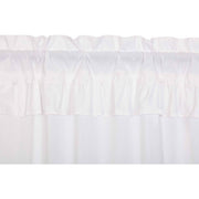 Muslin Ruffled Bleached White Valance 16x60