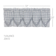 Sawyer Mill Blue Valance Layered 20x72