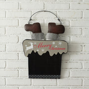 Santa in the Chimney Hanging Sign