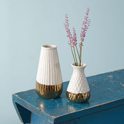 Gold Dipped Mini Cylinder Vase