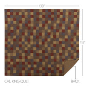 Cedar Ridge California King Quilt 130Wx115L