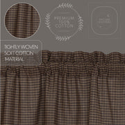 Kettle Grove Plaid Panel Scalloped Set of 2 84x40