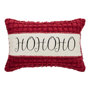 Kringle Chenille Ho Ho Ho Pillow 14x22