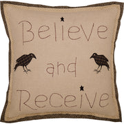 Kettle Grove Believe and Receive Pillow 18x18