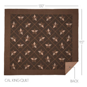 Farmhouse Star California King Quilt 130Wx115L