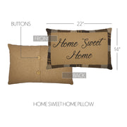 Farmhouse Star Home Sweet Home Pillow 14x22