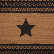 Farmhouse Jute Runner Stencil Stars 13x48