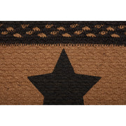 Farmhouse Jute Stair Tread Stencil Stars Oval Latex 8.5x27