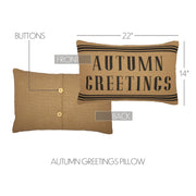 Heritage Farms Autumn Greetings Pillow 14x22