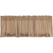 Sawyer Mill Charcoal Gather Valance 20x72