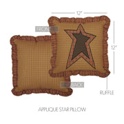 Stratton Applique Star Pillow 12x12
