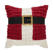 Kringle Chenille Santa Suit Pillow 18x18