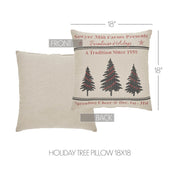 Sawyer Mill Holiday Tree Pillow 18x18