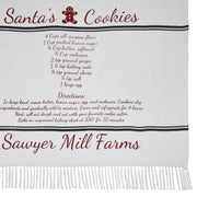 Sawyer Mill Santa Cookies Woven Throw 50x60