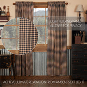 Bingham Star Panel Plaid Set of 2 84x40