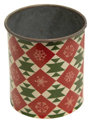 Vintage Pattern Metal Can