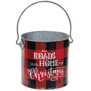 Roads Lead Home at Christmas Buffalo Check Bucket
