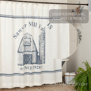 Sawyer Mill Blue Barn Shower Curtain 72x72