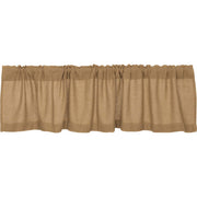 Burlap Natural Valance 16x72