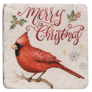 Christmas Cardinals Resin Coasters (Set of 4)