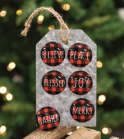 Buffalo Check Christmas Magnets (Set of 6)
