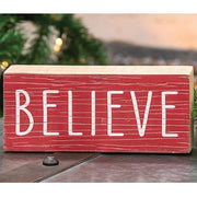 Believe Wooden Sign