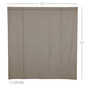 Ashmont Ticking Stripe Shower Curtain 72x72