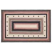 Colonial Star Jute Rug Rect w/ Pad 60x96