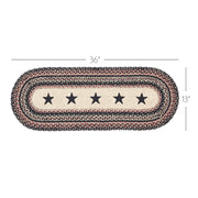 Colonial Star Jute Oval Runner 13x36