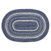 Great Falls Blue Jute Rug Oval w/ Pad 20x30