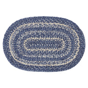 Great Falls Blue Jute Oval Placemat 12x18