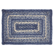 Great Falls Blue Jute Rect Placemat 12x18