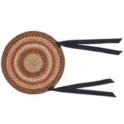 Ginger Spice Jute Chair Pad 15 inch Diameter