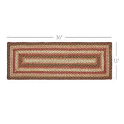 Ginger Spice Jute Rect Runner 13x36