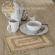 Cobblestone Jute Rect Placemat 10x15