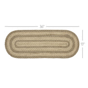 Cobblestone Jute Oval Runner 13x36