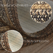 Espresso Jute Rug Oval w/ Pad 60x96