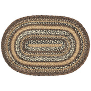 Espresso Jute Oval Placemat 12x18