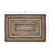 Espresso Jute Rect Placemat 12x18