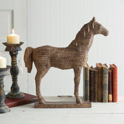 Distressed Horse Statue