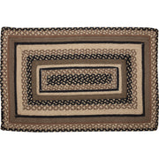 Sawyer Mill Charcoal Creme Jute Rug Rect w/ Pad 20x30