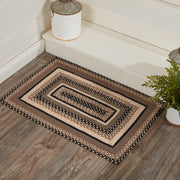 Sawyer Mill Charcoal Creme Jute Rug Rect w/ Pad 20x30