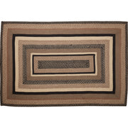 Sawyer Mill Charcoal Creme Jute Rug Rect w/ Pad 48x72