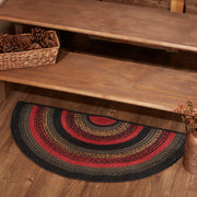 Cumberland Jute Rug Half Circle w/ Pad 16.5x33