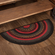 Cumberland Jute Rug Half Circle w/ Pad 16.5x33