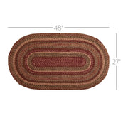 Cider Mill Jute Rug Oval w/ Pad 27x48